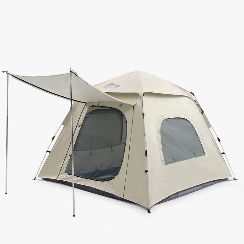 Cheap Goat Tents 3 4 Person Camping Tent Outdoor Automatic Quick Open Tent Rainfly Waterproof Picnic Tent Family Travel Park Instant Setup Tent   